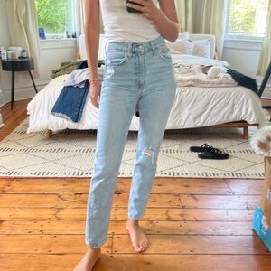Gap denim size 25 sky high straight